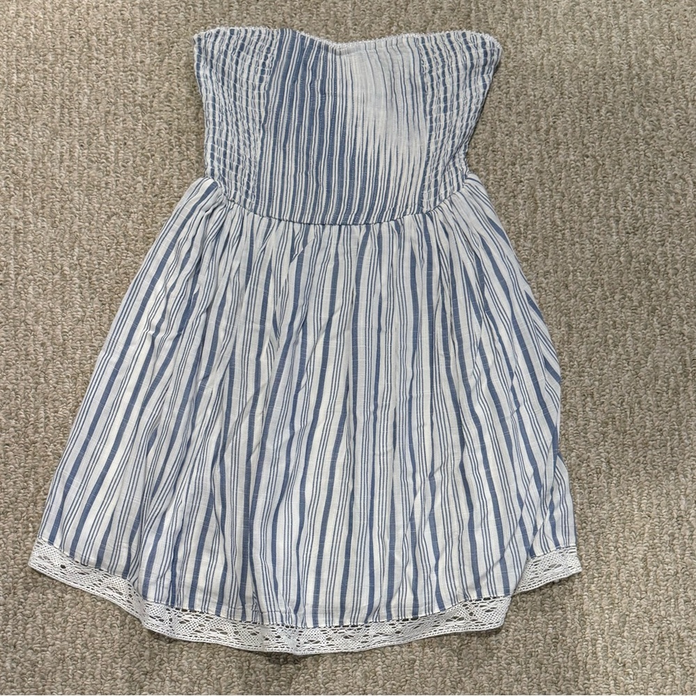 Aeropostale Striped Strapless Mjni Dress